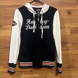 Harley-Davidson Black and Cream Jacket